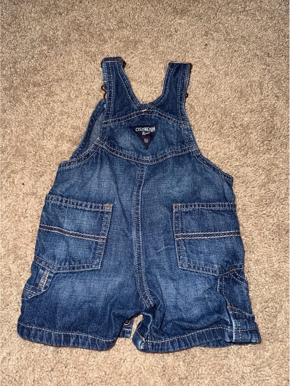 OshKosh B'gosh Baby Denim Short Overalls 9M